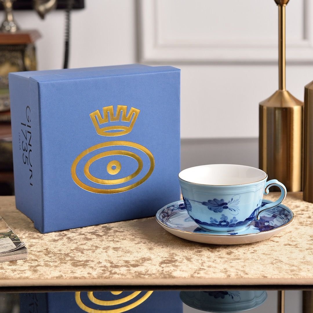 Ginori Single tea cup Blue